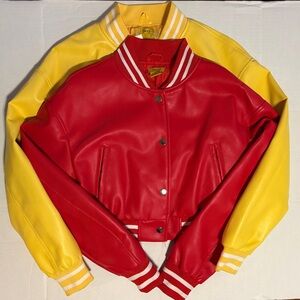 Daisy Crop Top Red & Yellow Jackets 2 pk